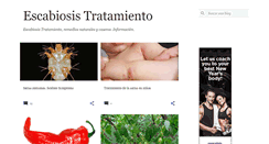 Desktop Screenshot of escabiosistratamiento.com
